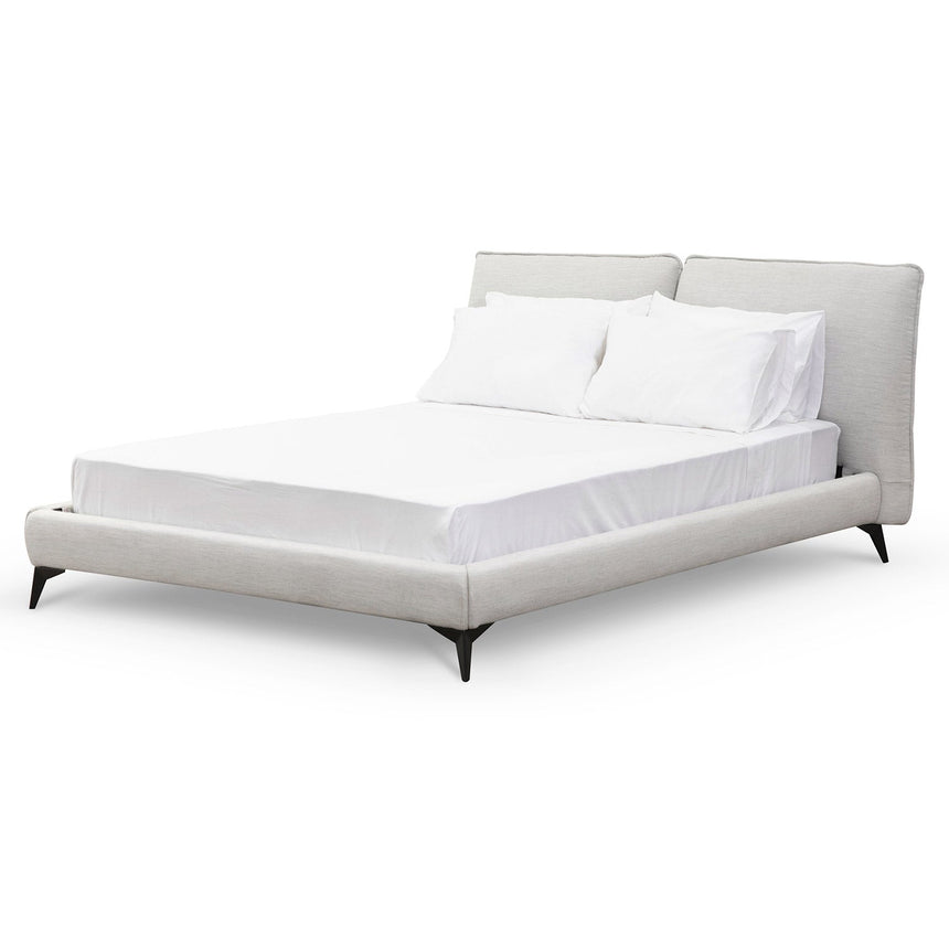 Fabric King Bed - Pearl Grey - View 4