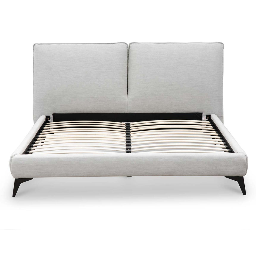 Fabric King Bed - Pearl Grey - View 7