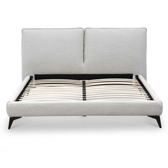 Fabric Queen Bed - Pearl Grey