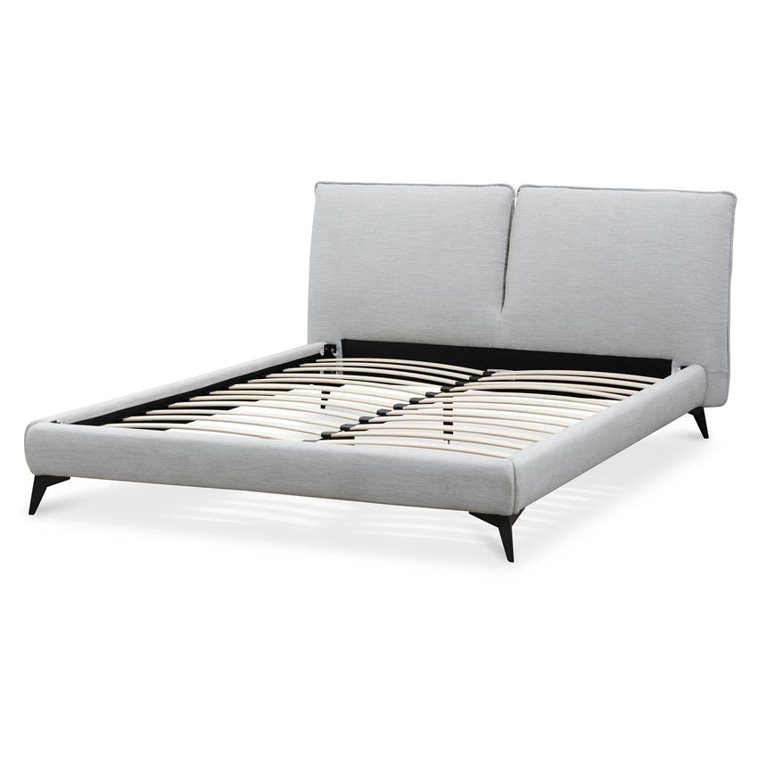 Fabric King Bed - Pearl Grey - View 5