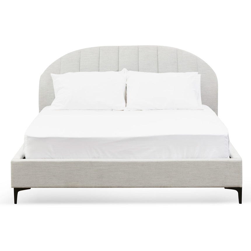 Fabric Queen Bed - Pearl Grey - View 2