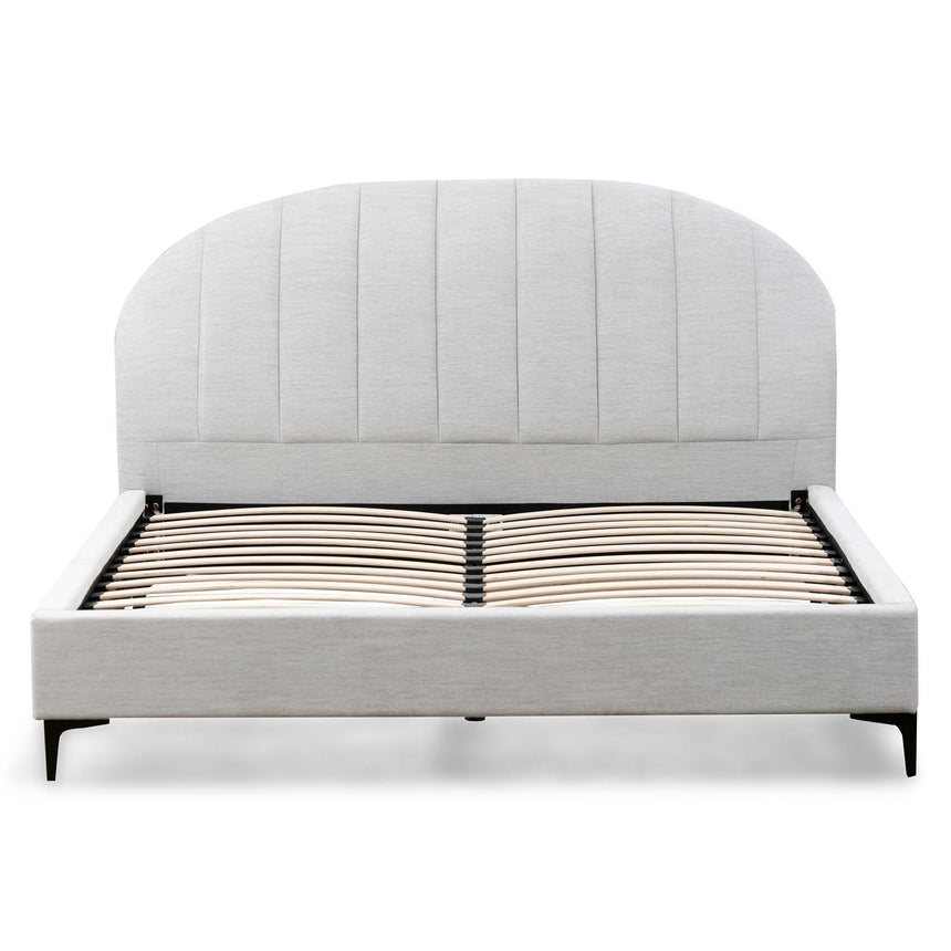 Fabric Queen Bed - Pearl Grey - View 3