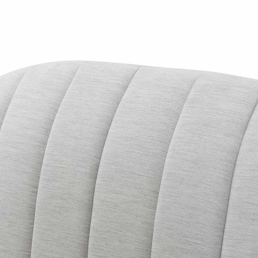 Fabric Queen Bed - Pearl Grey - View 6