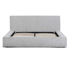 Queen Sized Bed Frame - Cloudy Pepper Boucle
