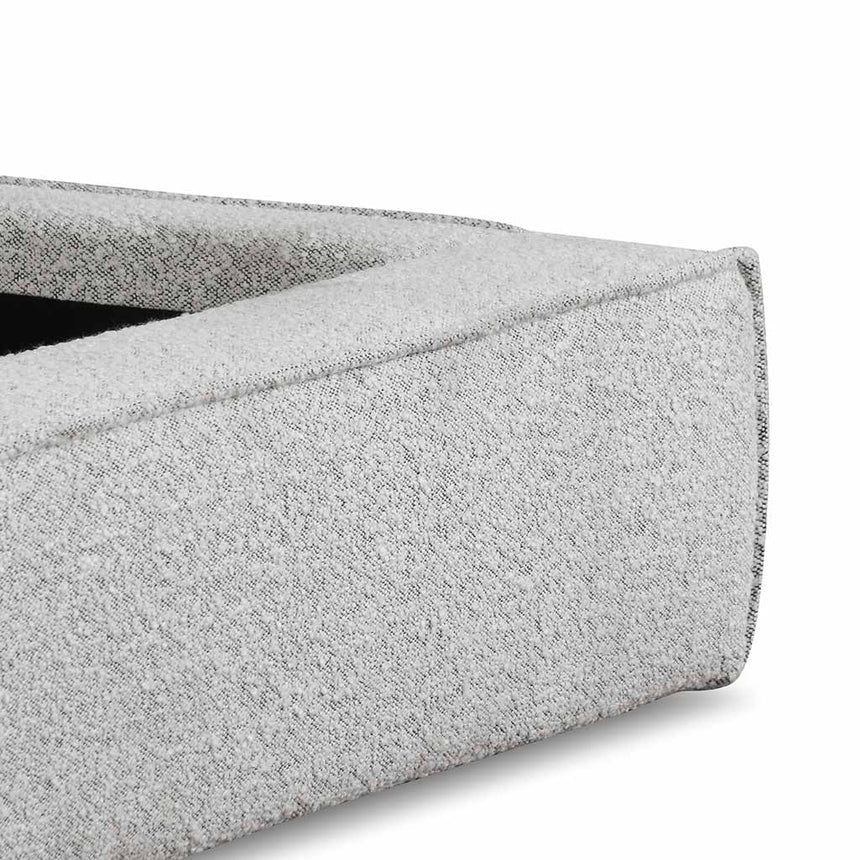 Queen Sized Bed Frame - Cloudy Pepper Boucle - View 9