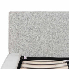 Queen Sized Bed Frame - Cloudy Pepper Boucle