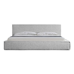King Sized Bed Frame - Cloudy Pepper Boucle