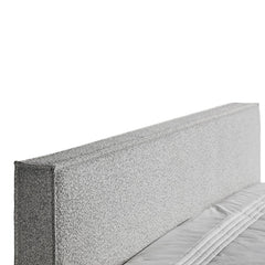 King Sized Bed Frame - Cloudy Pepper Boucle