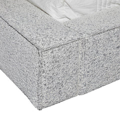 King Sized Bed Frame - Cloudy Pepper Boucle
