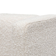 CBD6931-MI Wide Base Queen Sized Bed Frame - Snow Boucle