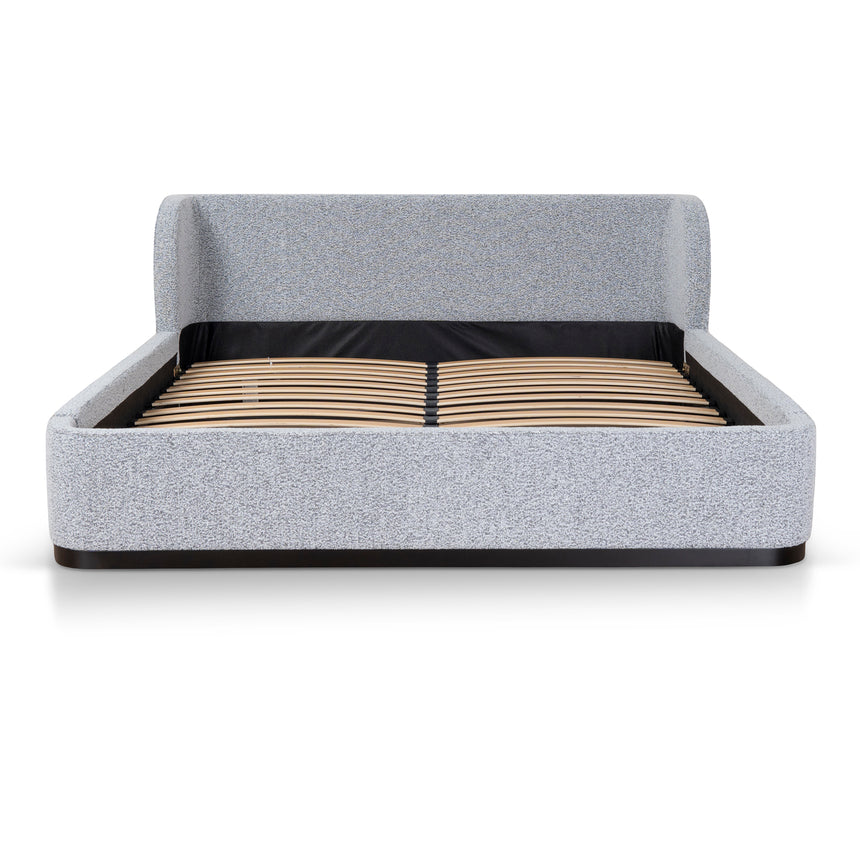 Queen Bed Frame - Dusty Pepper Boucle - View 2