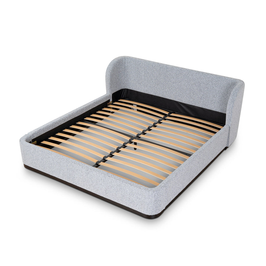 Queen Bed Frame - Dusty Pepper Boucle - View 4