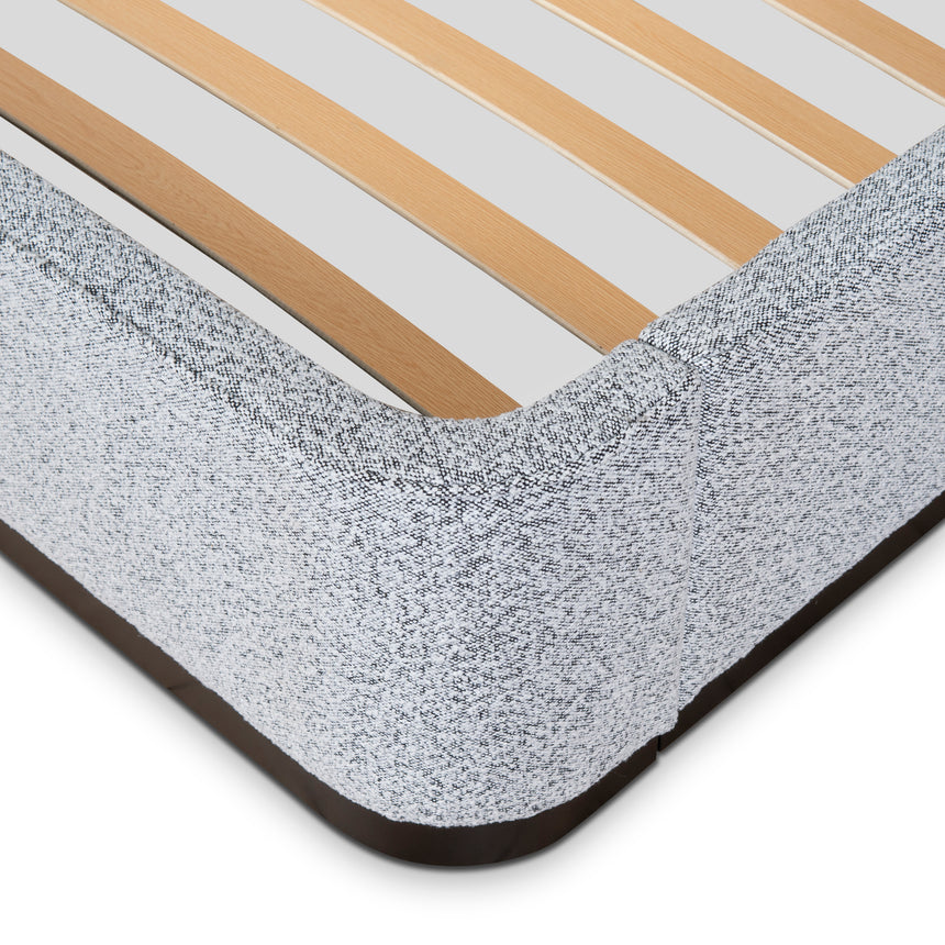 Queen Bed Frame - Dusty Pepper Boucle - View 6