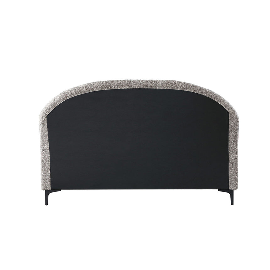 Fabric Queen Bed Frame - Olive brown boucle - View 14