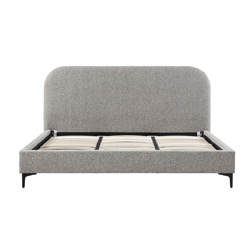 Queen Bed Frame - Olive Brown Boucle - View 6