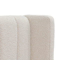 CBD8609-MI King Sized Bed Frame - Snow Boucle