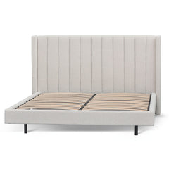 CBD8609-MI King Sized Bed Frame - Snow Boucle