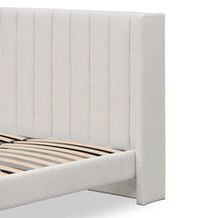 CBD8609-MI King Sized Bed Frame - Snow Boucle
