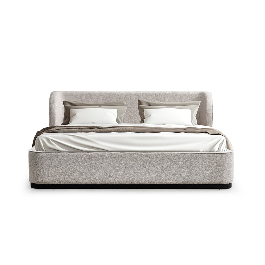 King Bed Frame - Clay Grey - View 3