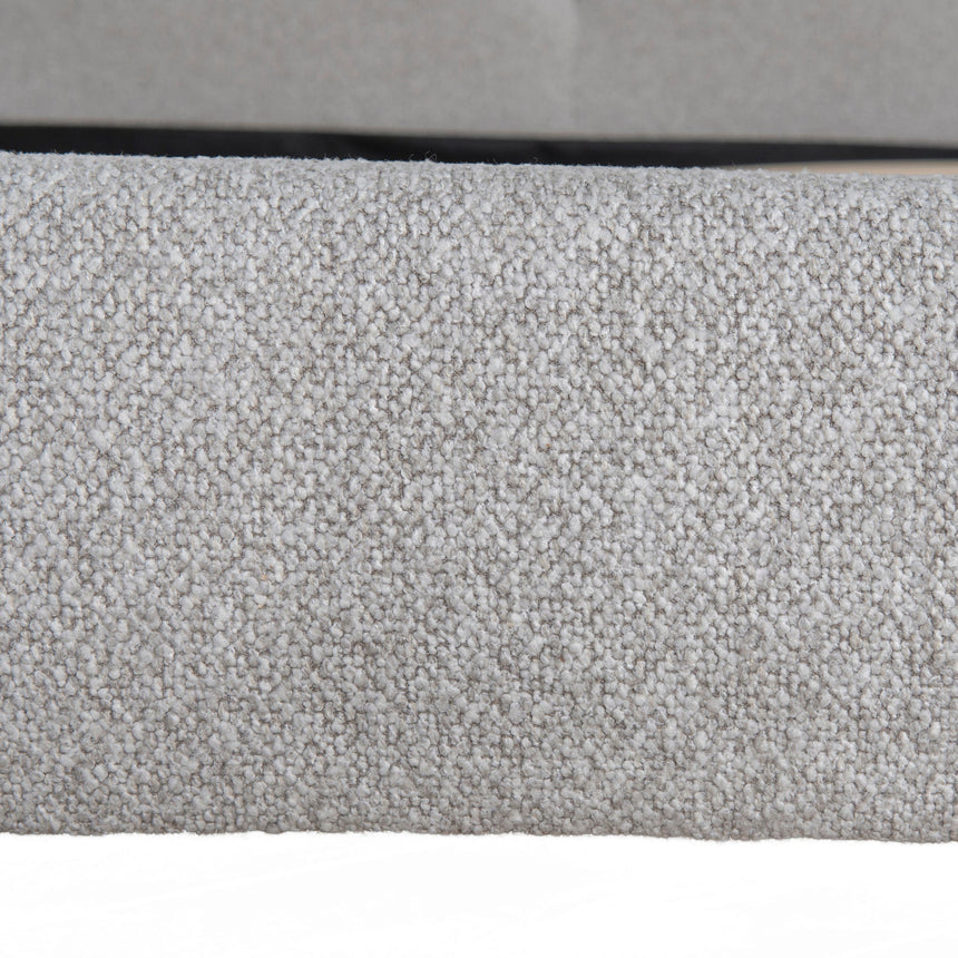 Fabric King Bed Frame - Clay Grey - View 11