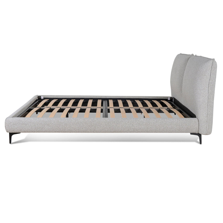 Fabric Queen Bed Frame - Clay Grey - View 4