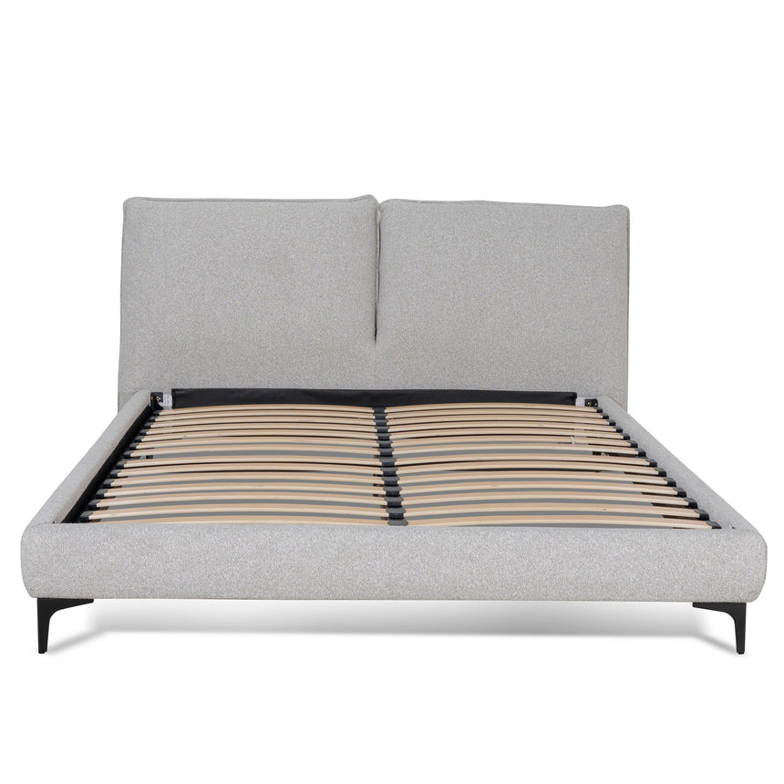 Fabric Queen Bed Frame - Clay Grey - View 2