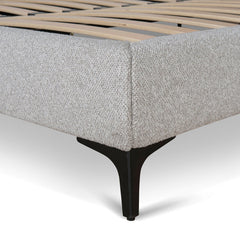 CBD8827-YO Fabric King Bed Frame - Clay Grey