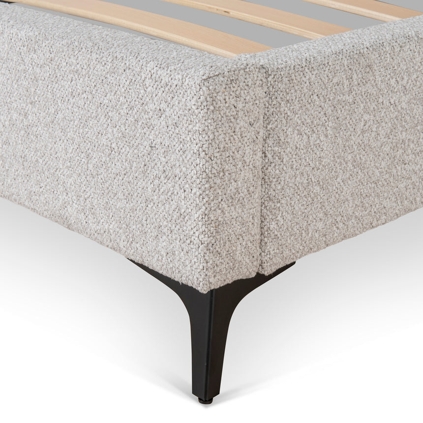 Fabric Queen Bed Frame - Clay Grey - View 11