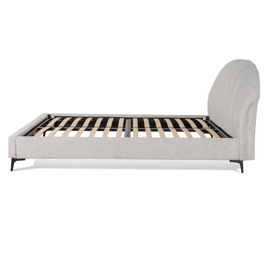 Fabric Queen Bed Frame - Clay Grey - View 4