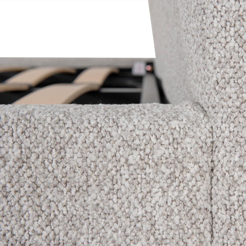 Fabric Queen Bed Frame - Clay Grey - View 16