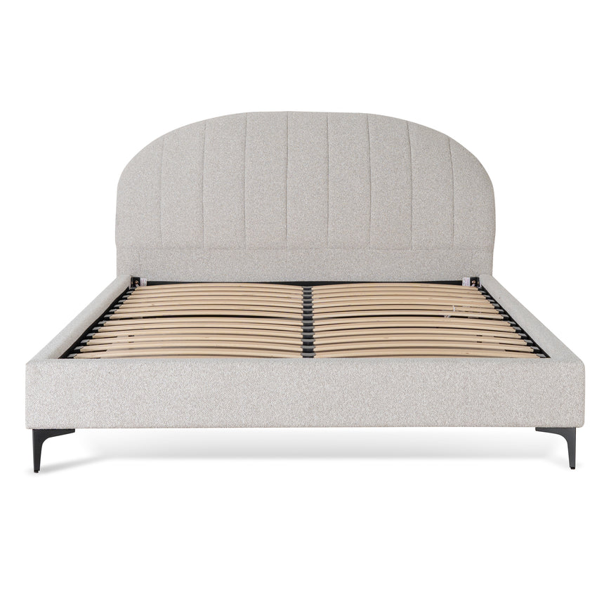 Fabric Queen Bed Frame - Clay Grey - View 2