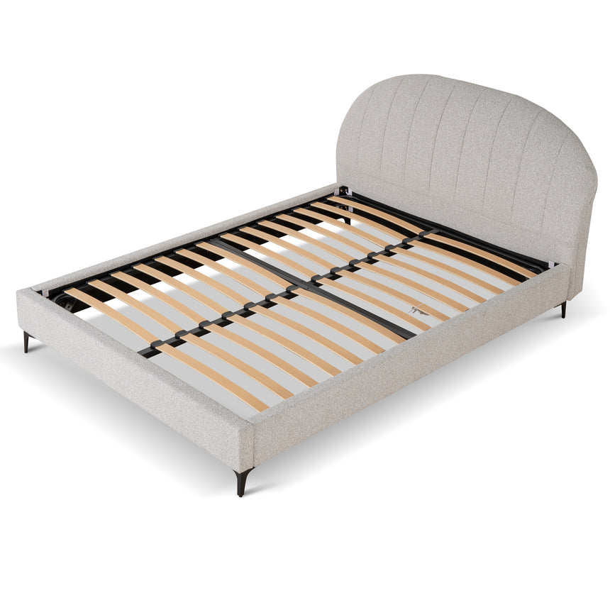 Fabric Queen Bed Frame - Clay Grey - View 3