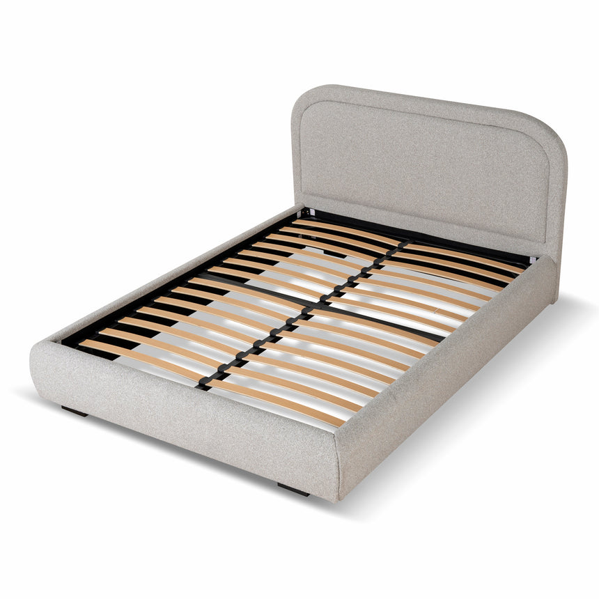 Fabric Queen Bed Frame - Clay Grey - View 3