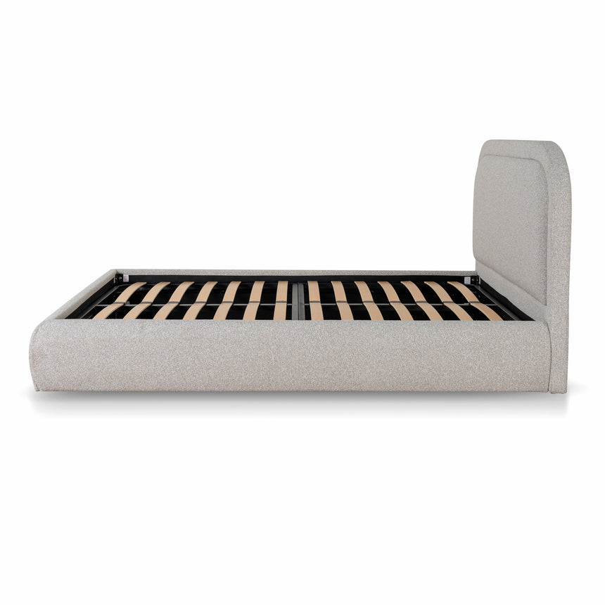 Fabric Queen Bed Frame - Clay Grey - View 4