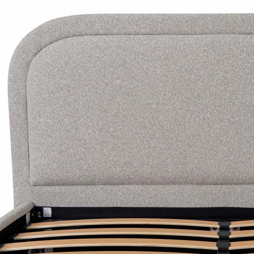 Fabric Queen Bed Frame - Clay Grey - View 8