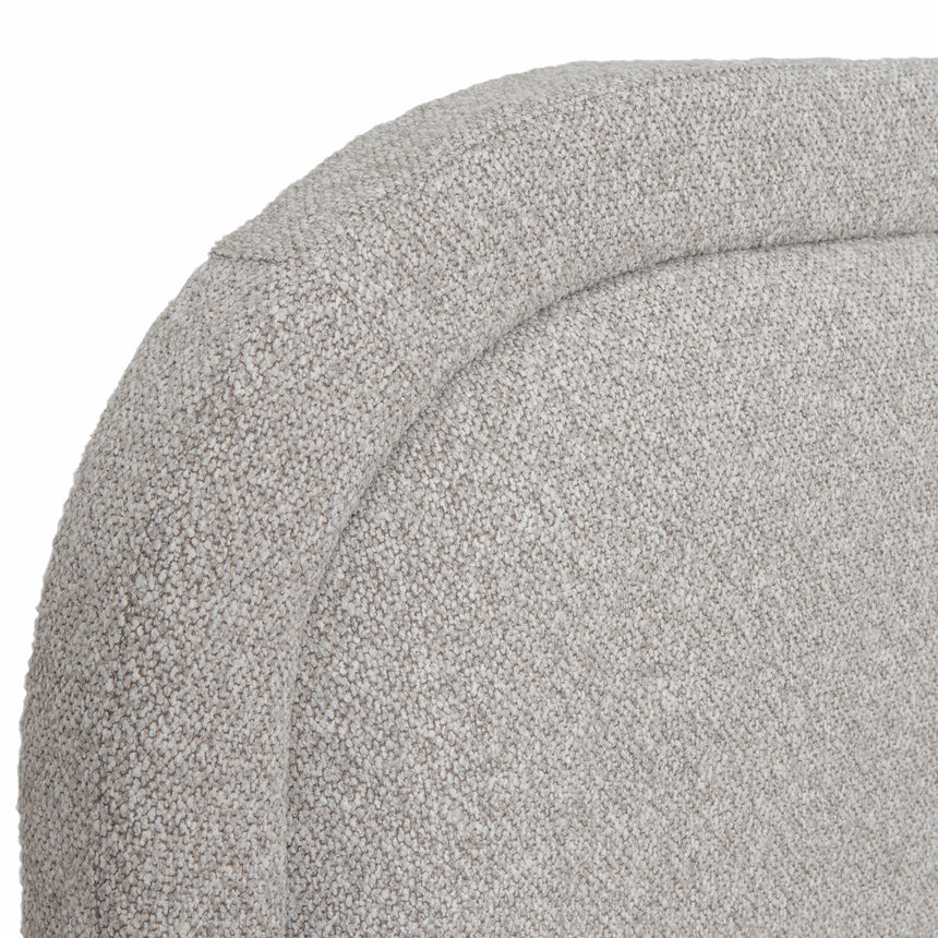 Fabric Queen Bed Frame - Clay Grey - View 9