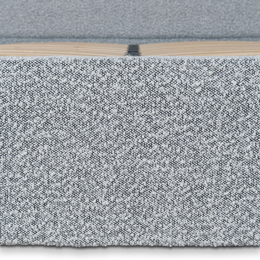 Queen Bed Frame - Cloudy Pepper Boucle with Storage - View 7