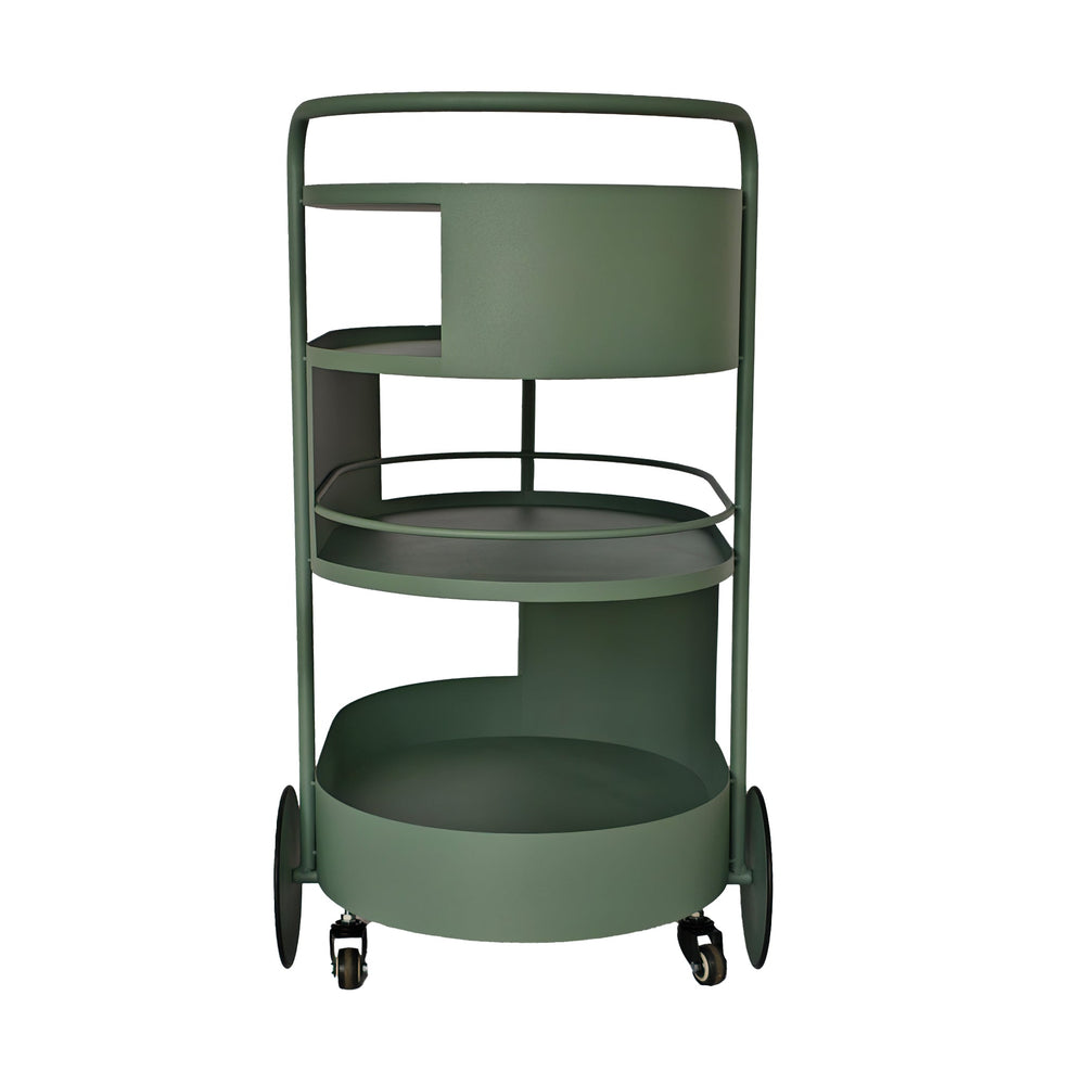 63cm Bar Cart | Sage Green | Myka Home - View 3