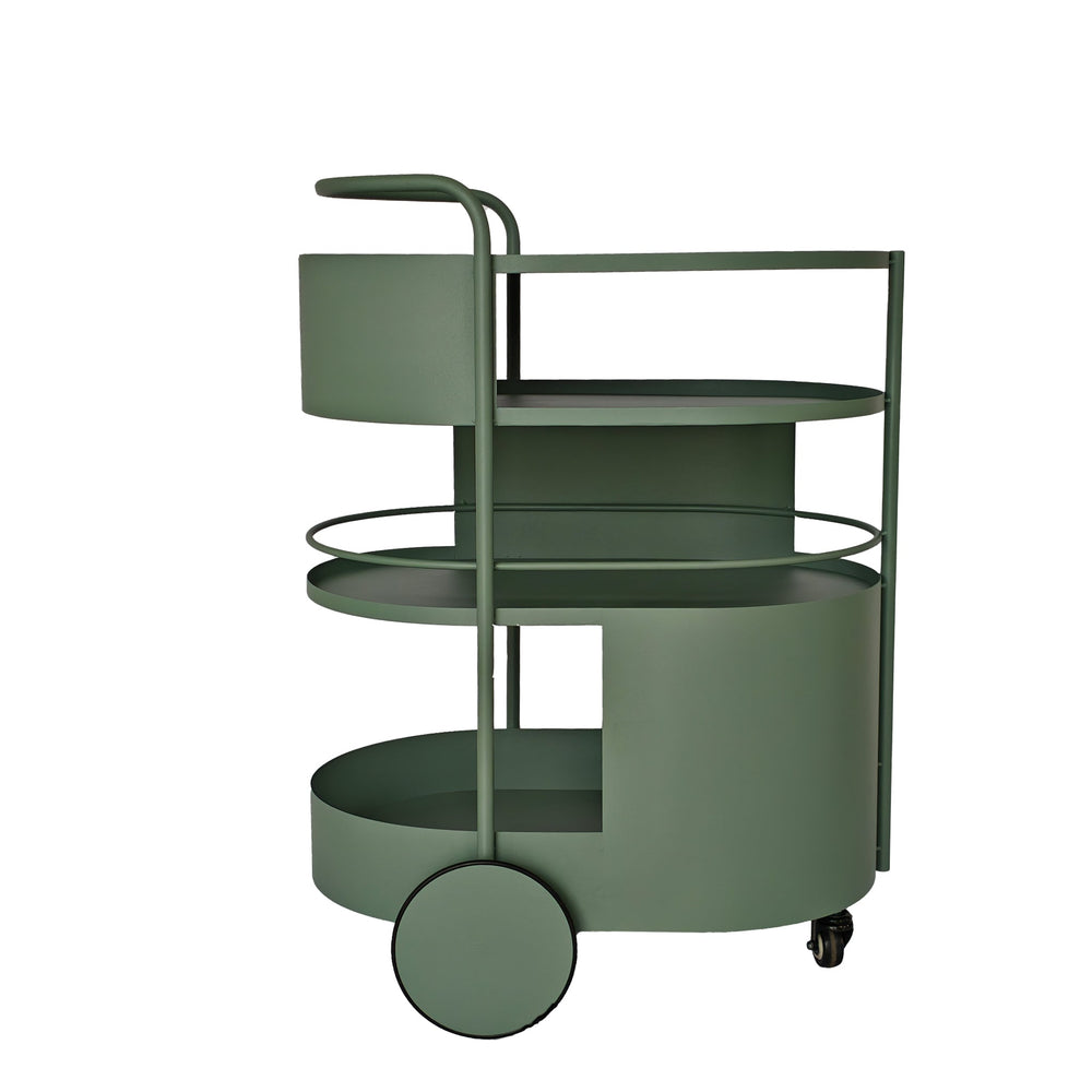 63cm Bar Cart | Sage Green | Myka Home