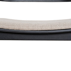 CBS10057-SD Black Bar Stool - Grey Seat