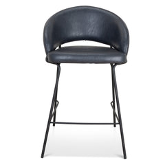 Fabric Bar Stool | Full Black (Set of 2) | Myka Home