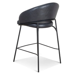 CBS10125-FH Fabric Bar Stool - Full Black