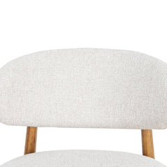 CBS10150-MY 65cm Coastal Beige Bar Stool - Walnut