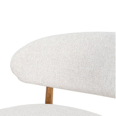 CBS10150-MY 65cm Coastal Beige Bar Stool - Walnut