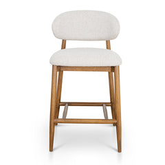 CBS10150-MY 65cm Coastal Beige Bar Stool - Walnut