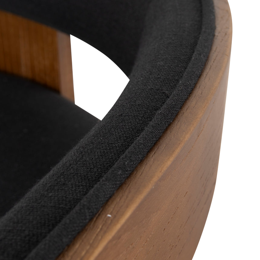Brown ELM Barstool - Black - View 15