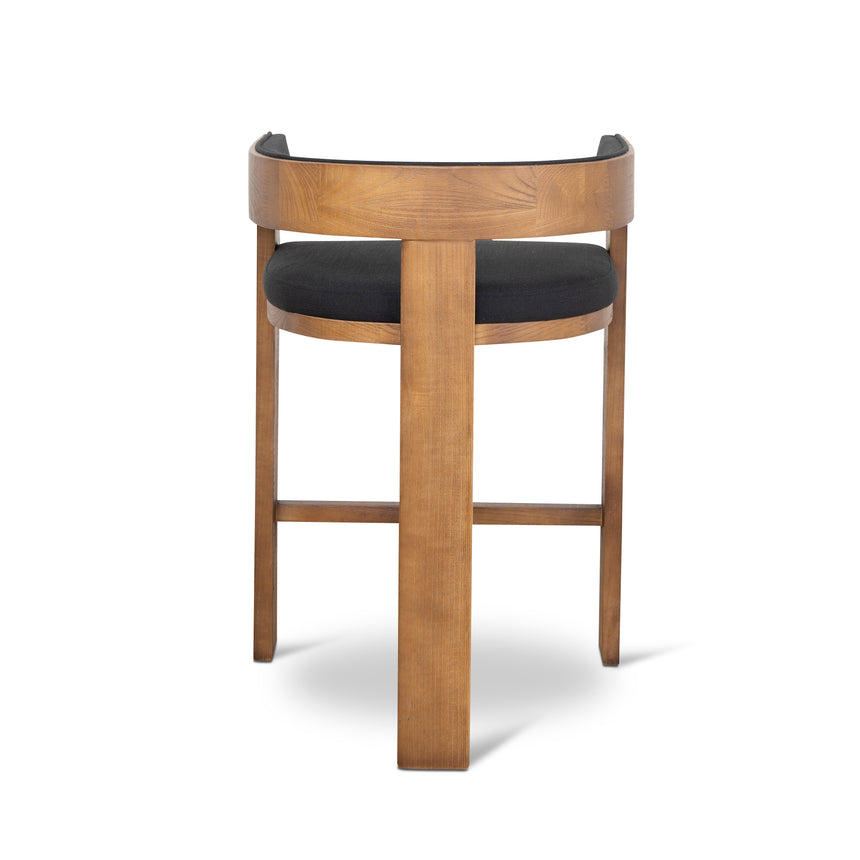 Brown ELM Barstool - Black - View 5