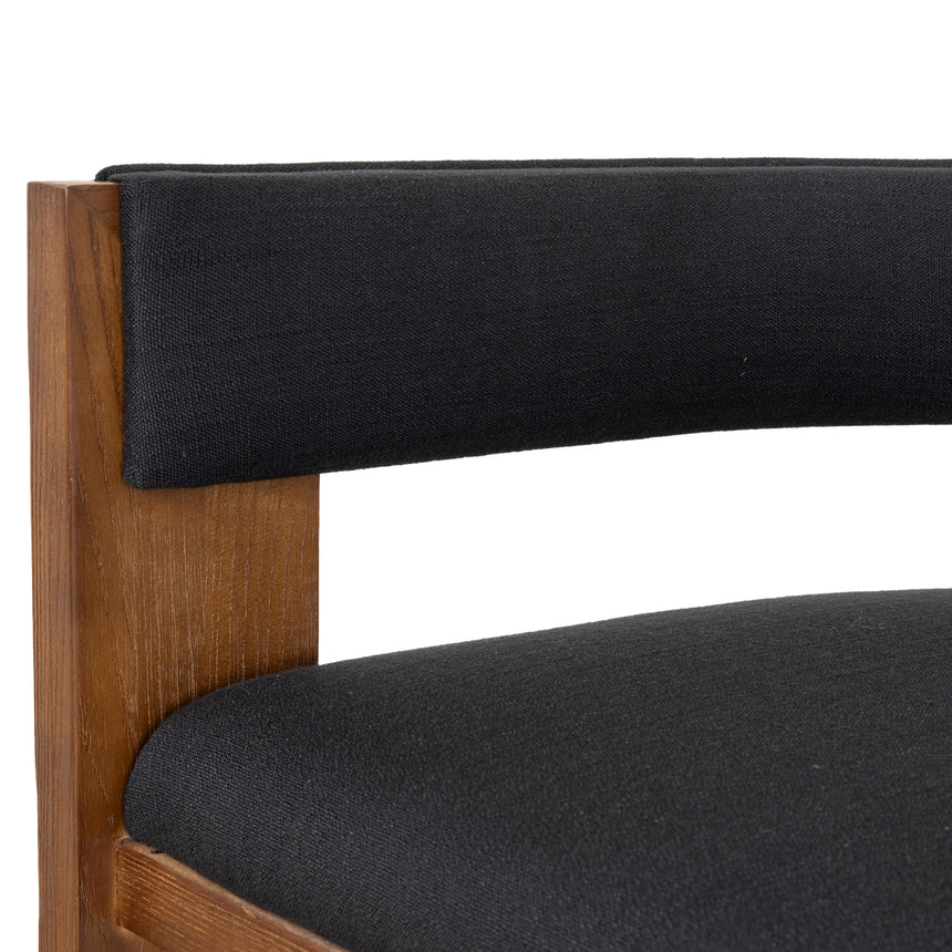 Brown ELM Barstool - Black - View 10