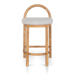 CBS10200-LJ 66cm Natural Bar Stool - Clay Grey