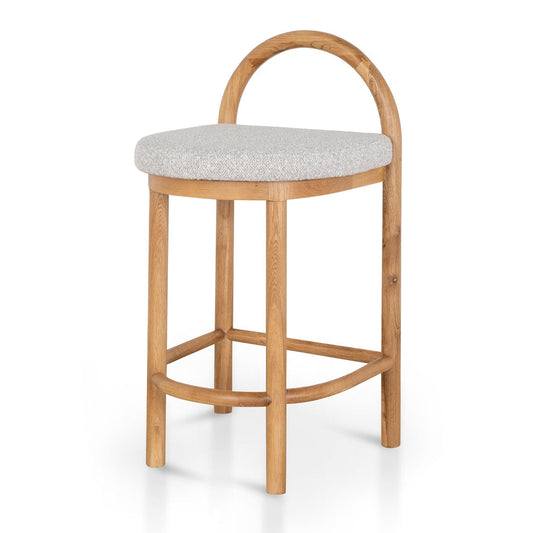 CBS10200-LJ 66cm Natural Bar Stool - Clay Grey